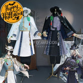 【In Stock】Game Identity Ⅴ Cosplay Qilin Of The East Black Guard Fan Wujiu & White Xie Bi’an